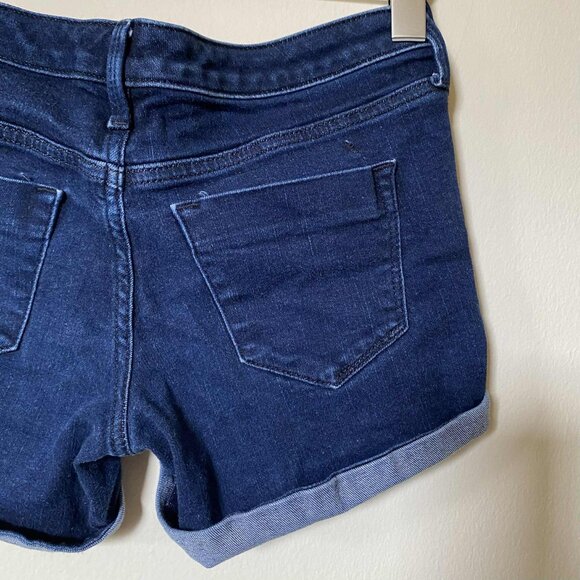 MOSSIMO Mid-Rise Midi Denim Shorts (Size: 00/24) - Picture 7 of 12
